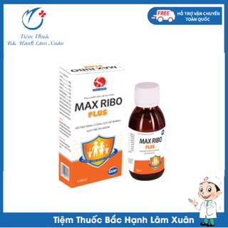 Siro max ribo plus 100ml hỗ trợ tăng cường sức đề kháng,giúp trẻ ăn ngon