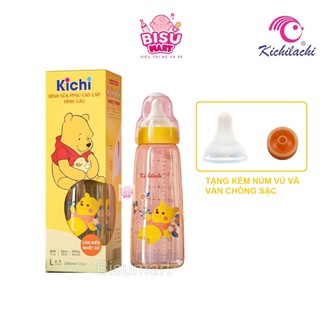 Bình sữa cổ hẹp cho bé kichilachi ppsu cao cấp 80ml - 150ml - 250ml