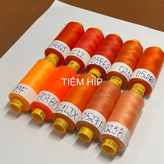 Chỉ may Tiger ống 400m/tông cam/1 ống