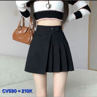 Quần váy A xếp ly