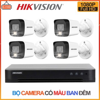 Bộ Camera Quan Sát Hikvision Full HD 1080P - Trọn Bộ Camera An Ninh Hikvision Đầy Đủ Phụ Kiện Lắp Đặt