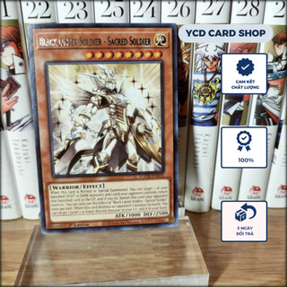 Thẻ bài Yugioh chính hãng Black Luster Soldier – Sacred Soldier – Rare