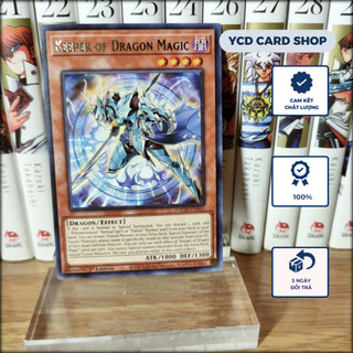 Thẻ bài Yugioh chính hãng Keeper of Dragon Magic – Rare
