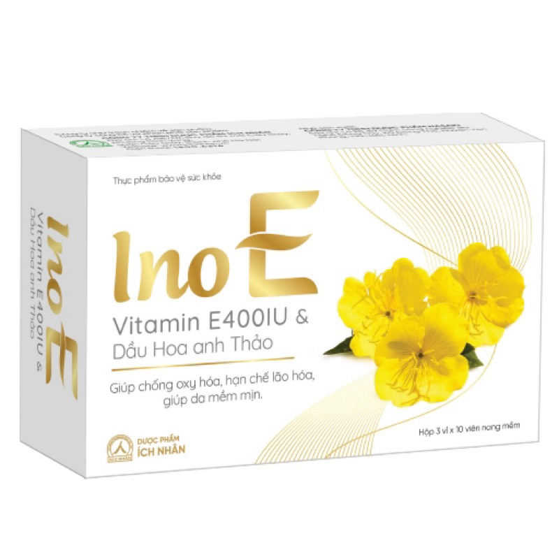 InoE Vitamin E 400IU & Dầu hoa anh thảo