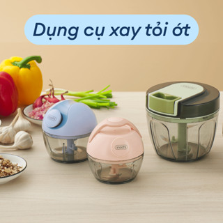 Máy Xay Tỏi Ớt Cầm Tay Mini Dụng cụ xay tỏi ớt Inochi - cao cấp, an toàn, dễsử dụng, xayThịt Ớt,v..v