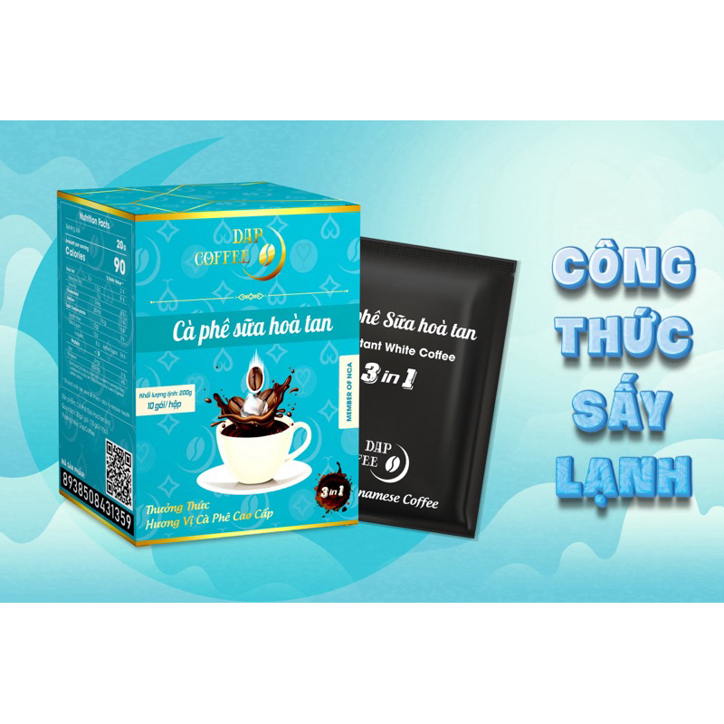 Cà Phê Sữa Hoà Tan 3in1 10 gói/hộp