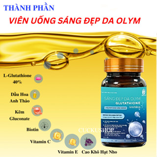 Viên Uống Trắng Da OLYM glutathione 1200 mg Unifaco, giúp trắng da