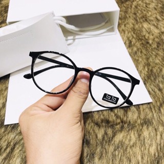 Gọng kính giả cận nữ nam mắt kính tròn không độ thay được tròng cận phong cách Hàn Quốc đẹp giá rẻ  EMOJI 055