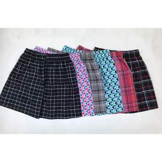 Quần đùi nam, Quần đùi nam kẻ caro free Size hạng cân dưới 60Kg, màu ngẫu nhiên