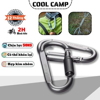 Móc Khóa Đa Năng Chữ D Khoá Xoay Lock Hợp Kim Nhôm, Móc Treo Đồ Balo Du Lịch Đi Phượt Dã Ngoại