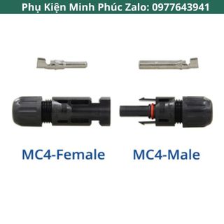Jack nối pin mặt trời MC4 VH, jack kết nối MC4 cút nối chuyên dụng cho cáp năng lượng mặt trời chống nước loại tốt