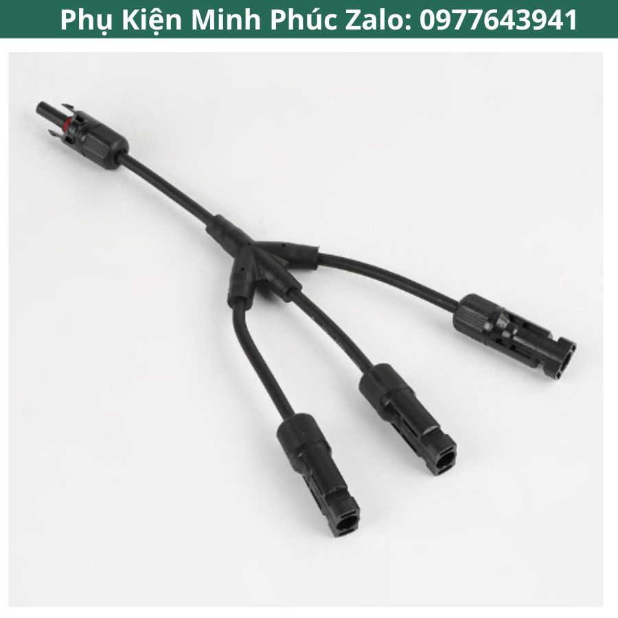 Jack kết nối phân nhánh chữ Y MC4 3 đầu ra 1 MMMF và FFFM cút nối chuyên dụng cho cáp năng lượng mặt