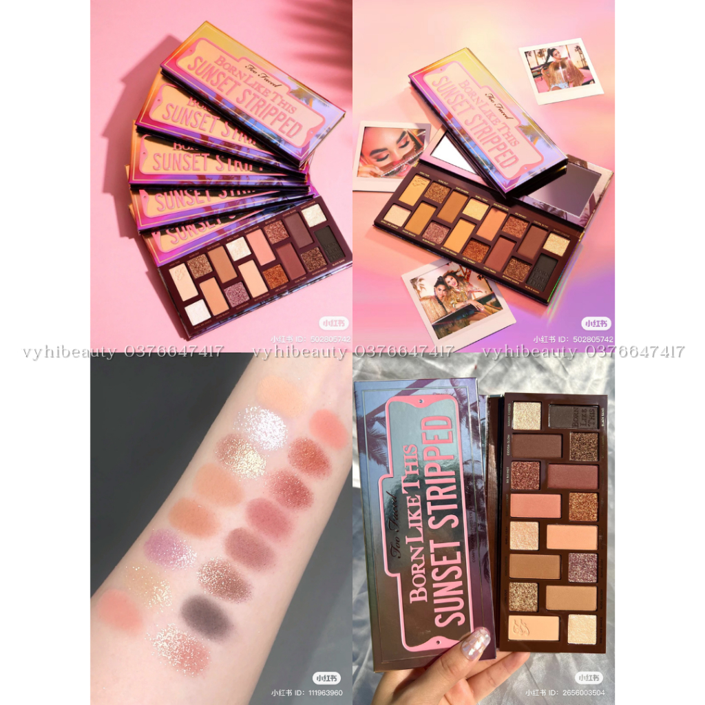 Bảng mắt Too Faced Sunset Stripped Born Like This 16 ô
