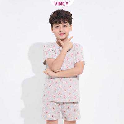Bộ Đồ Short Thun Cho Bé Vincy KST084W12