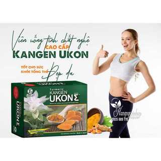 Viên tinh chất dầu Nghệ Kangen Ukon Japan - Hộp 100 Viên Chính Hãng