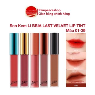 ( Ver1,Ver3,Ver4,Ver5) Son Kem Lì Bbia Last Velvet Lip Tint