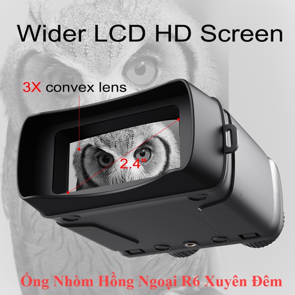 Ống Nhòm Hồng Ngoại  Corisu R6 - Quan Sát Ban Đêm, Màn Hình Full HD Zoom 5X Kỹ Thuật Số, Có Thẻ Nhớ Lưu Trữ Ảnh | BigBuy360 - bigbuy360.vn