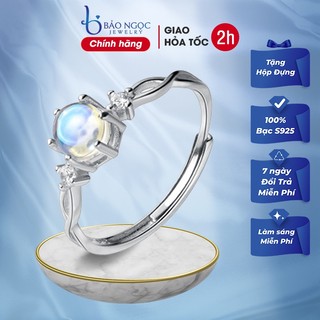 Nhẫn bạc nữ s925 đính đá xinh xắn phong cách nữ tính nhẹ nhàng kích thước tùy chỉnh linh hoạt - N2640 - Bảo Ngọc Jewelry