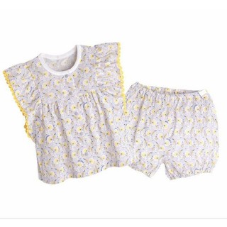 - Bộ cotton giấy Moimoln hoa nhí tay bèo