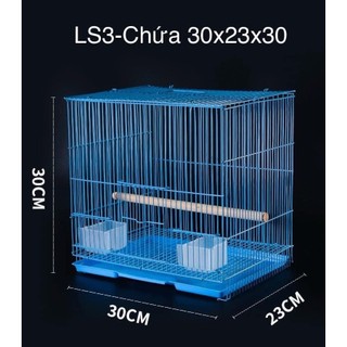 Lồng nuôi chim khuyên chim hút mật,sâu,ốc mít sơn tĩnh điện Kích Thước 30x23x30cm