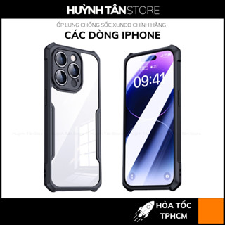 Ốp lưng iphone 16 pro max ip 15 14 13 12 11 pro max x xs max xr XUNDD trong suốt chống sốc chính hãng huỳnh tân