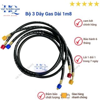 Dây nạp gas dài 1,8m cho gas r22 r134 chống cháy nổ - áp suất dây 800-4000psi hãng tpv đài loan