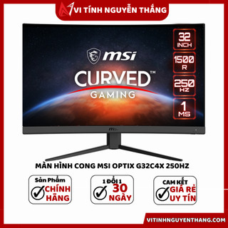 Màn hình cong gaming msi optix g32c4x 32inch va fhd 250hz