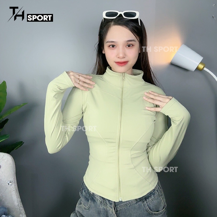 Áo khoác nữ tập gym yoga, Áo khoác tập thể thao gym yoga chống nắng thoáng mát chống tia UV - TH Sports TH009 | BigBuy360 - bigbuy360.vn