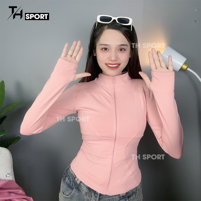 Áo khoác nữ tập gym yoga, Áo khoác tập thể thao gym yoga chống nắng thoáng mát chống tia UV - TH Sports TH009 | BigBuy360 - bigbuy360.vn