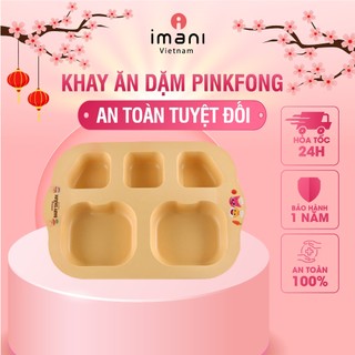 Khay ăn dặm cho bé PINKFONG khay ăn dặm làm từ bột ngô không gây hại cho bé
