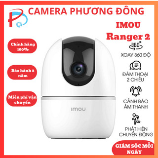 Camera wifi imou ranger 2 2mp - quay quét 360, đàm thoại 2 chiều - hàng chính hãng