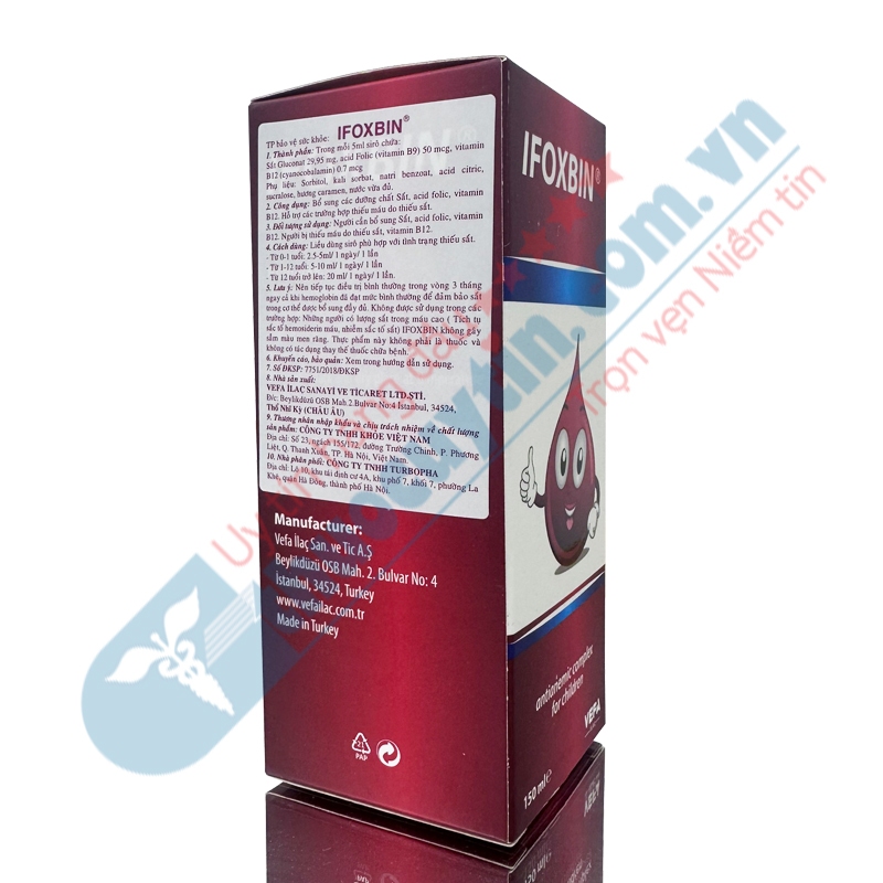 Ifoxbin - Giúp bổ sung sắt và acid folic cho cơ thể