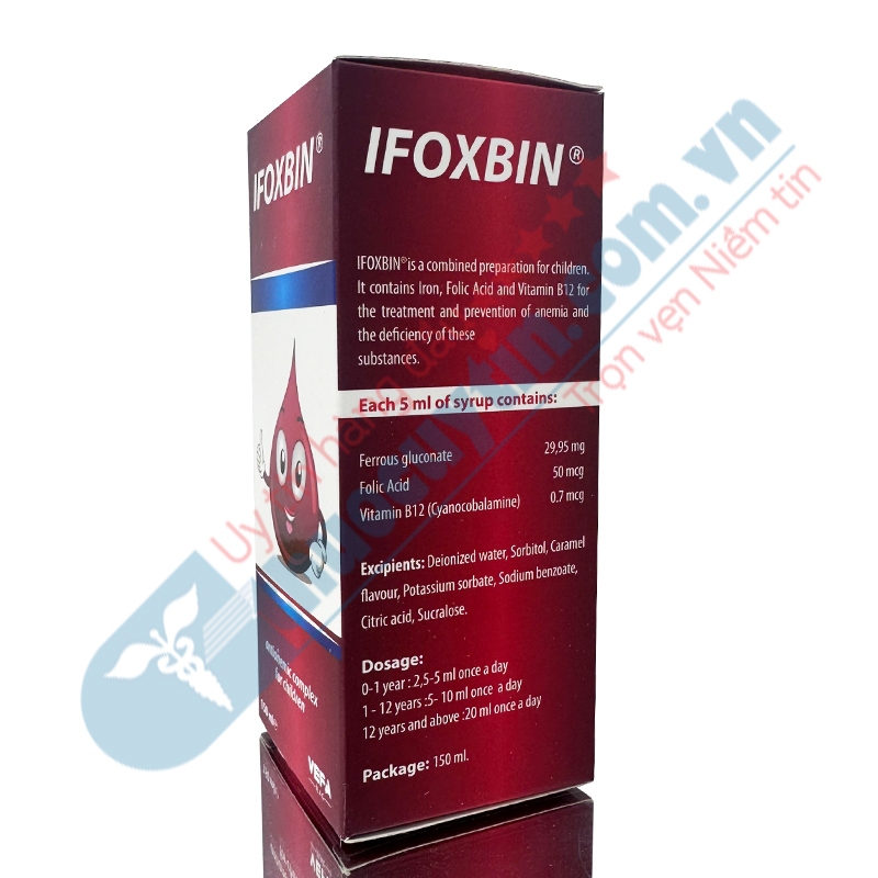 Ifoxbin - Giúp bổ sung sắt và acid folic cho cơ thể