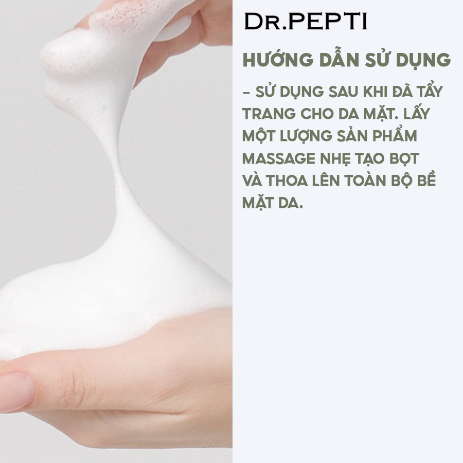 Sữa Rửa Mặt Cấp Ẩm Chuyên Sâu, Làm Dịu Da DR.PEPTI HERB BLENDING CLEANSING FOAM 110ml