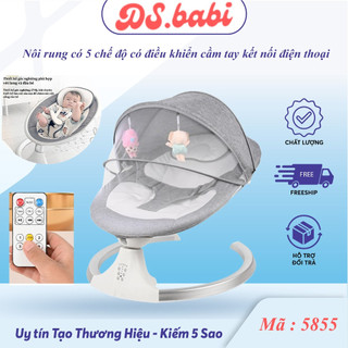 Nôi điện cho bé sơ sinh Ds.babi ghế rung cho bé có điều khiển từ xa dùng cho bé từ sơ sinh