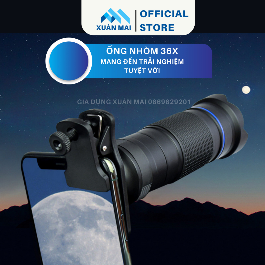 Ống nhòm điện thoại 36x zoom cận cảnh, Hình ảnh HD, kính lúp điện thoại nhìn xa | BigBuy360 - bigbuy360.vn