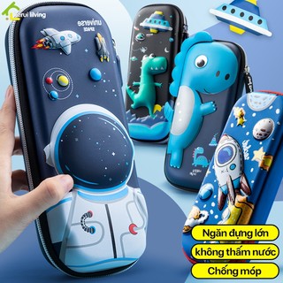 Hộp Bút NAGO, Bóp Viết Bọc Vải 3D Nổi Nhiều Hoạ Tiết Dễ Thương Cho Bé