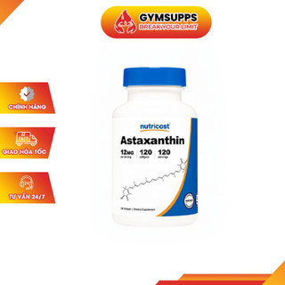 Viên Uống Chống Lão Hoá, Trẻ Hoá Cơ Thể Nutricost Astaxanthin 12mg