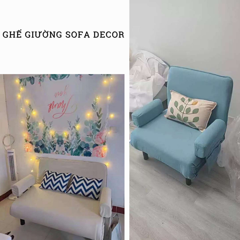 Ghế Sofa Giường Gấp Gọn Đa Năng 2 Trong 1 Có Khoá Kéo Vệ Sinh Chịu Tải 200kg Tặng Kèm Gối Hapo | BigBuy360 - bigbuy360.vn