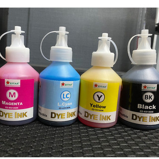 Mực in 6 màu DYE-INK chất lượng cao 100ml Công nghệ Hàn Quốc ( đen, xanh, đỏ, vàng )