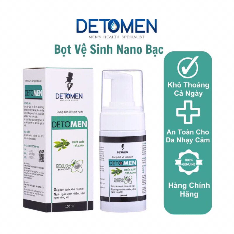 Dung dịch vệ sinh nam Detomen