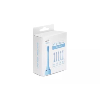  Set 5 Đầu Bàn Chải Thay Thế Halio Sonic SmartClean Replacement Brush Heads Sky Blue