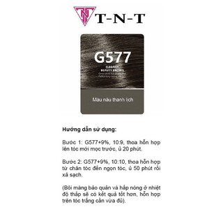  Thuốc nhuộm tóc phủ bạc TNT - Màu lên từ nền đen tự nhiên không cần nâng tẩy Chính Hãng Kem 