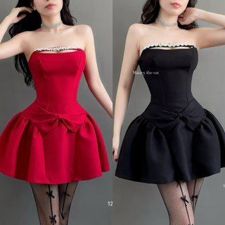 Đầm tùng xoè với điểm nhấn đính đá nổi bật