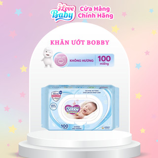 Combo khăn ướt bobby 100 miếng không mùi.