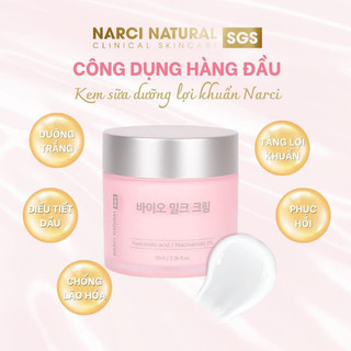Kem dưỡng Narci natural date 2026 lọ 70ml kem nước dưỡng trắng cấp ẩm căng bóng