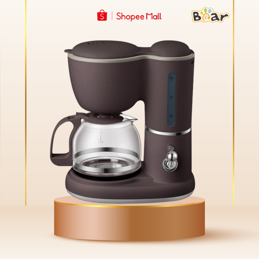 Máy pha cà phê mini tự động BEAR KFJ-A06Q1, CS 550W, Dùng pha trà, pha cafe/coffee, Bh 18 Tháng