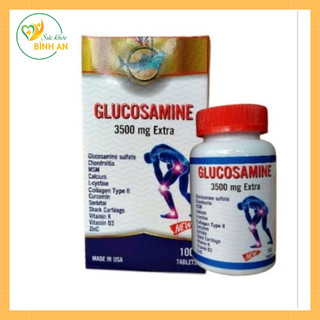 Viên uống Xương khớp Glucosamine 3500mg Extra của Mỹ, tăng độ đàn hồi, tái tạo mô sụn, giảm đau nhức, ngăn thoái hoá.