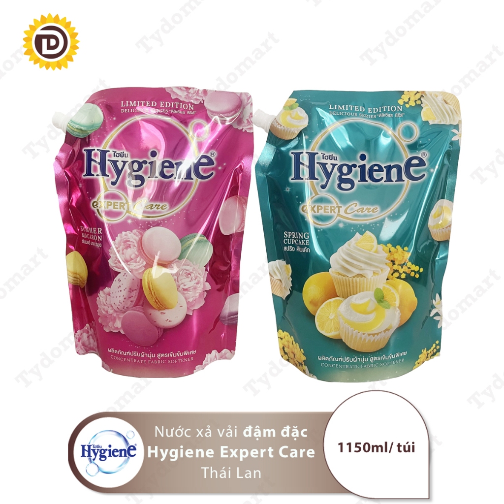 [NEW 2022] Nước xả vải Hygiene Thái Lan đậm đặc hương thơm 4 mùa (Túi) 1150ml