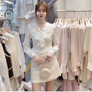 Set váy dạ nơ